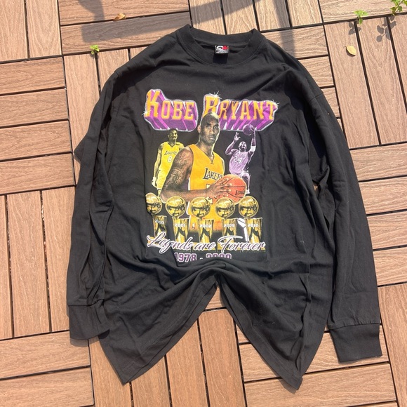 Kobe Bryant printed legends are forever black long sleeve shirt 2XL men’s sports - Picture 3 of 15